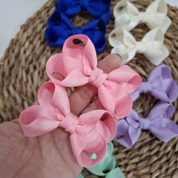 Par de Laços menina - Cabelo Presilha Bico de pato infantil 2 Laços
