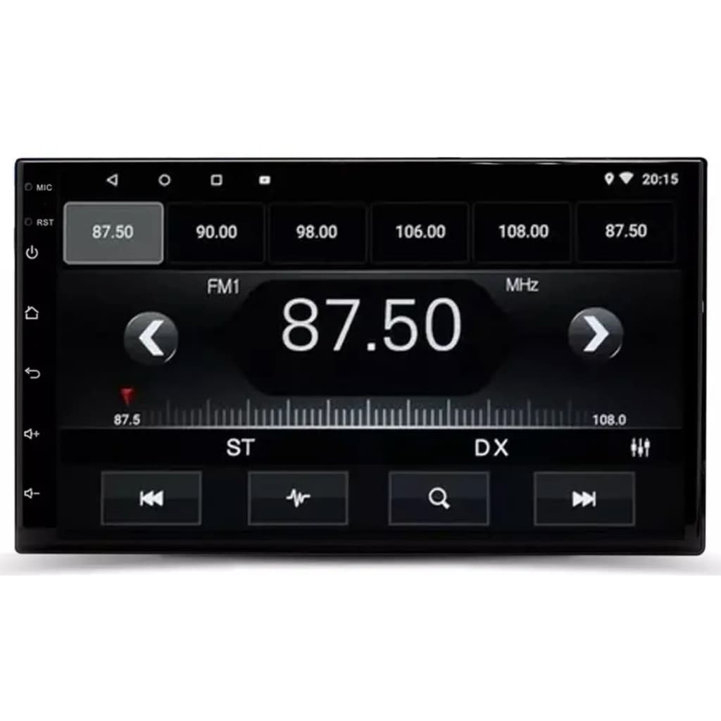 Central Multimídia Genko PLAY-GK-2647 7" Android 13 2GB RAM 64GB CarPlay Android Auto Sem Fio
