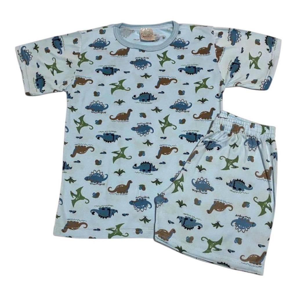 Pijama Infantil Menino Manga Curta – Conjunto Blusa + Shorts Confortável