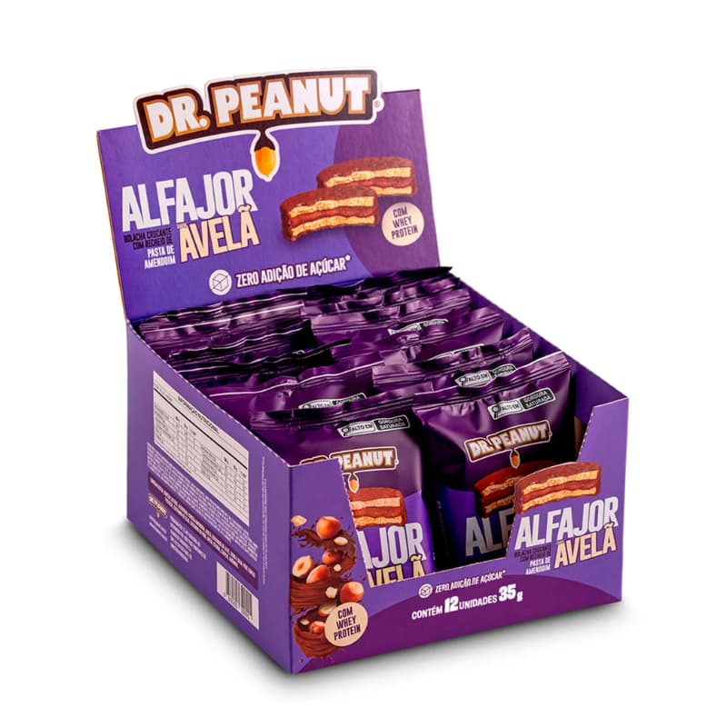 Caixa Alfajor Com Whey Protein - 12un - Dr. Peanut