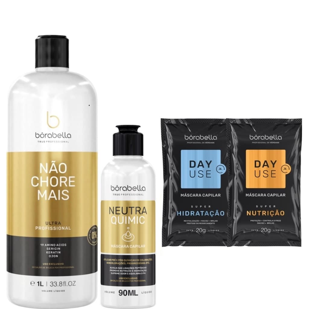 Borabella Não Chore Mais Tratamento 1L + NeutraQuimic 90ml