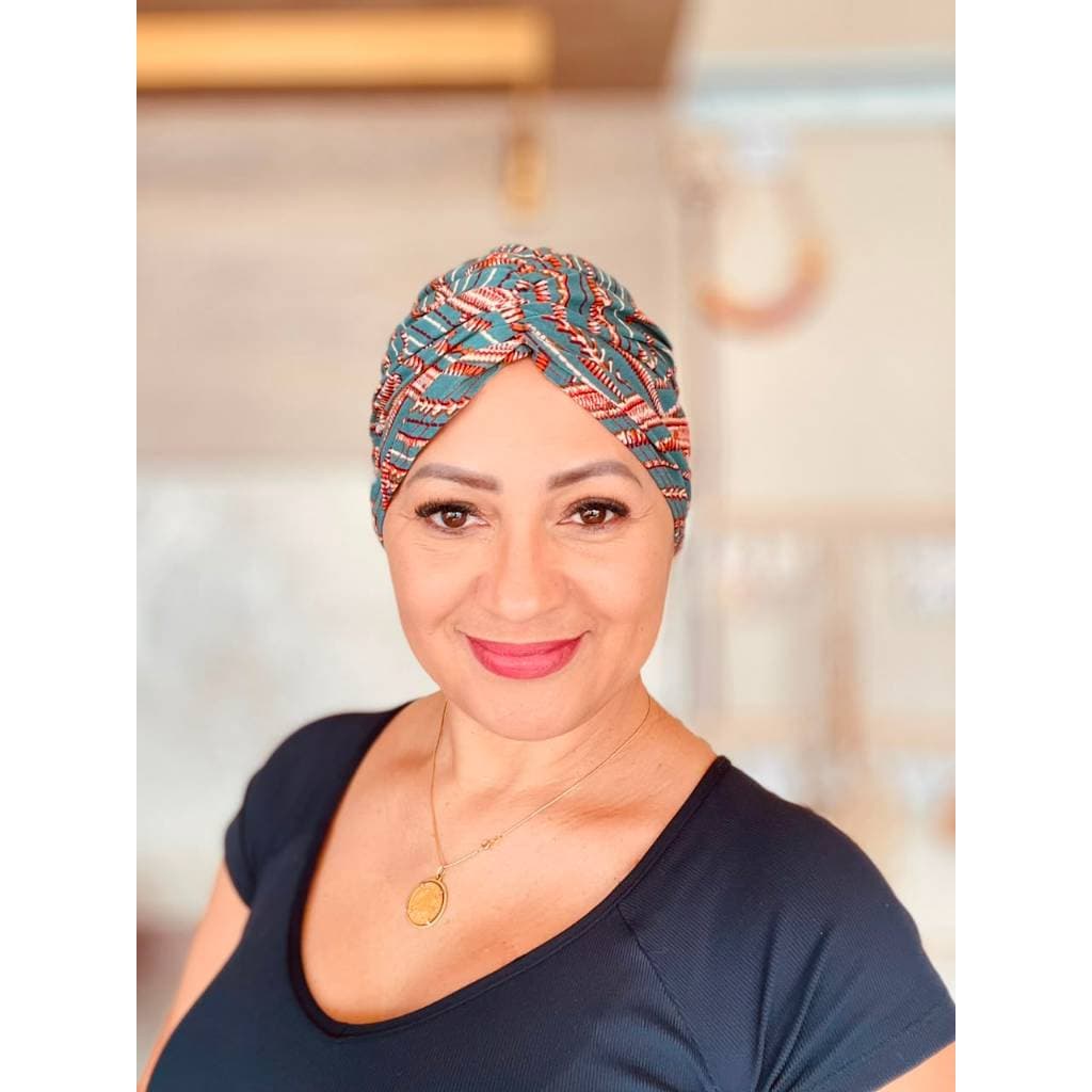 Turbante Confort elástico franzido  quimioterapia alopécia