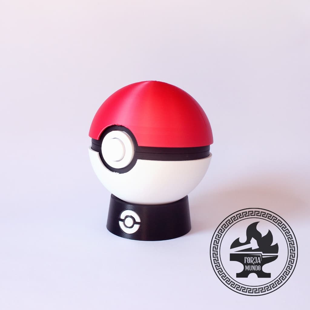 Pokebola decorativa - Abre e fecha