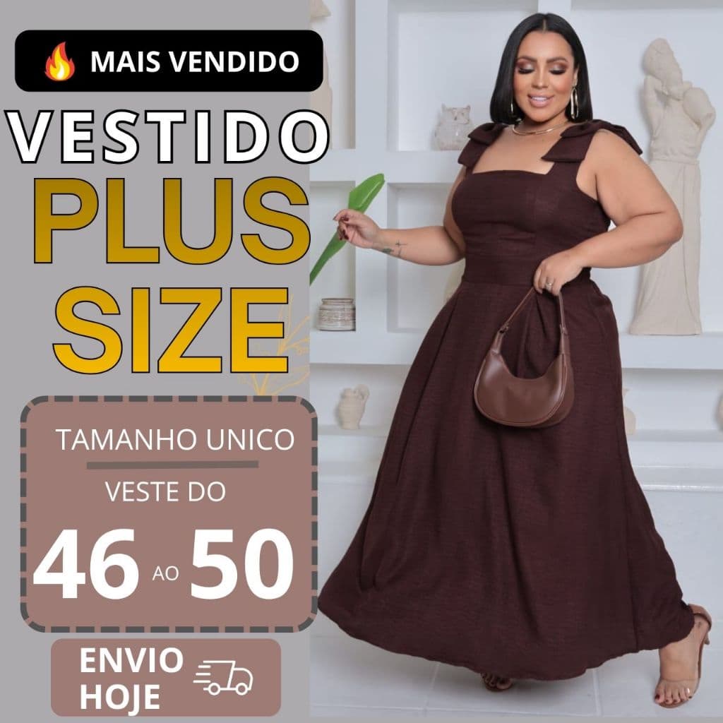 Vestido Plus Size Feminino com Laços – Elegante, Tecido Duna Linho, Verão Casual