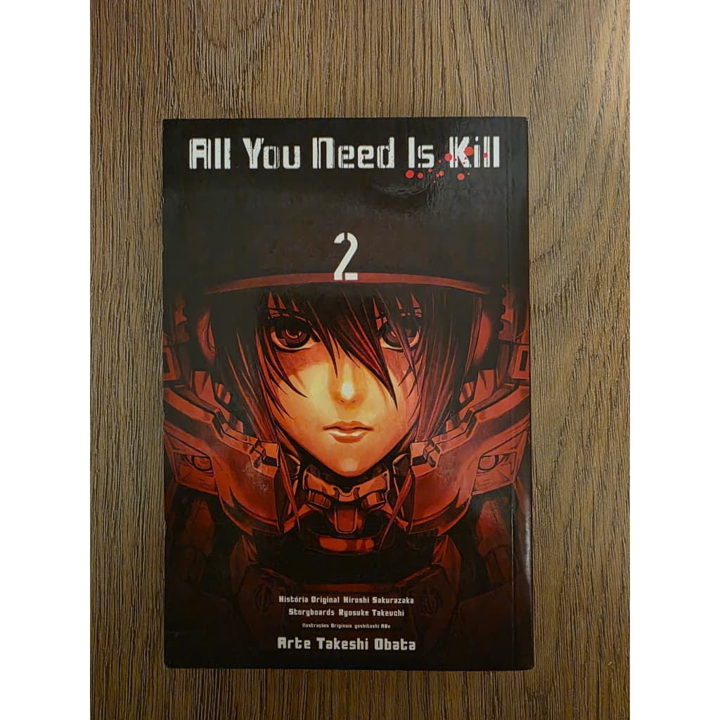 Mangá All You Need Is Kill completo em dois volumes perfeito estado usado