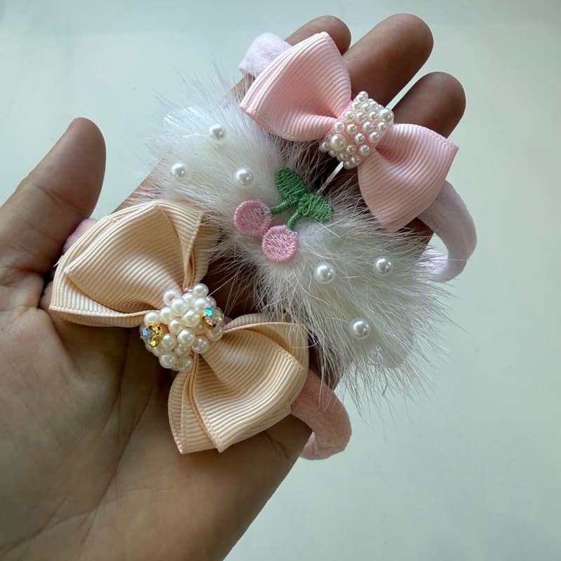 Kit 3 Faixinhas cabelo Recém-Nascida Laços Bebê infantil  Menina delicado luxo acessório maternidade combina vestido