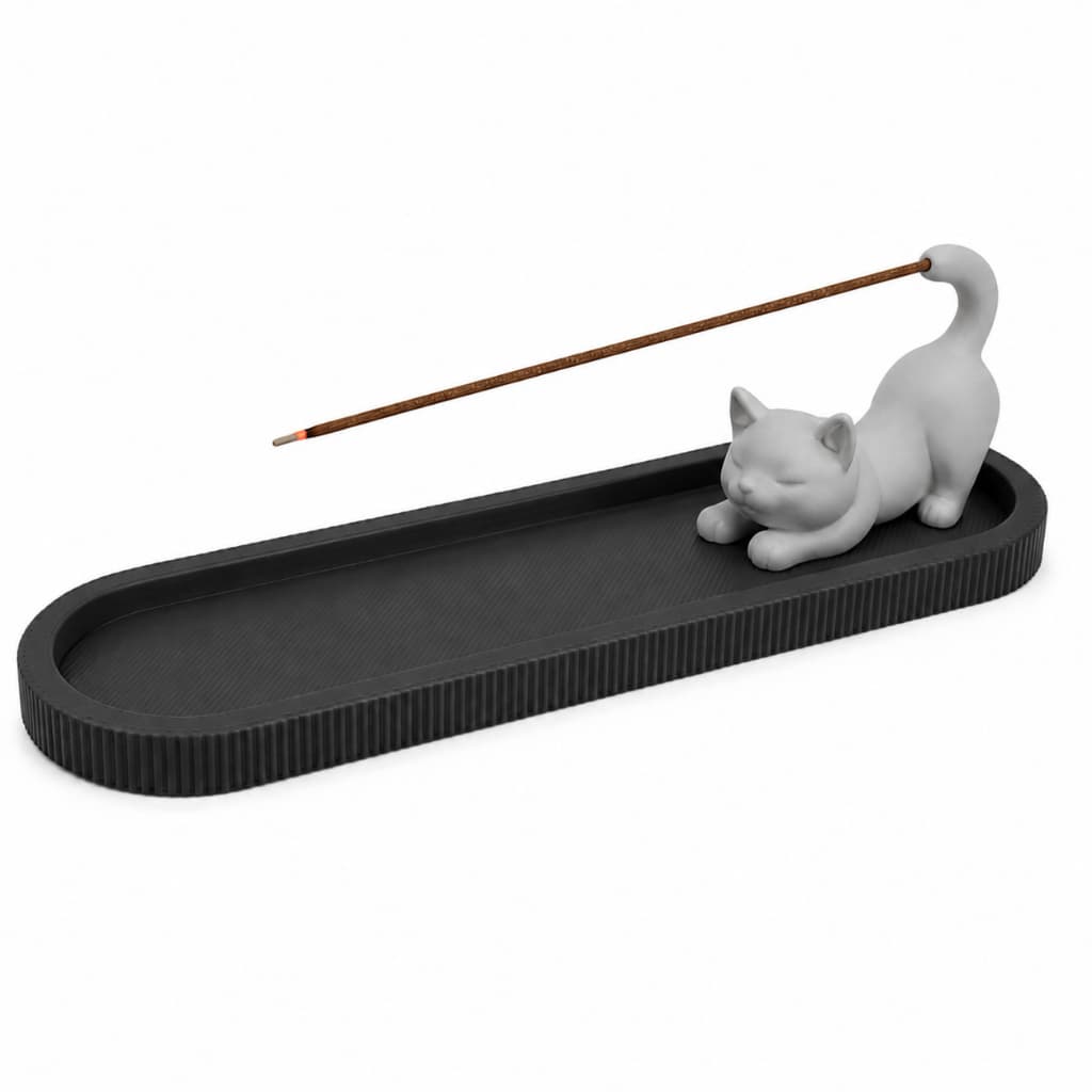 Incensário Gato Porta Incenso Decorativo Moderno