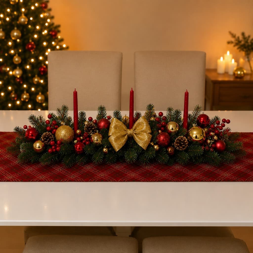Centro de mesa Natalino - Decoração de natal