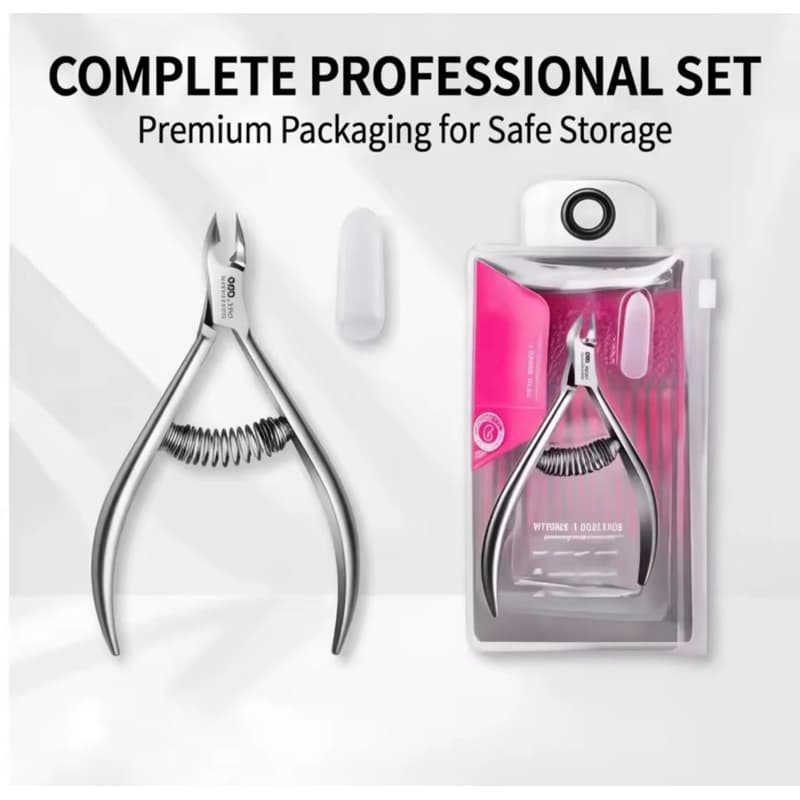Alicate de Cutícula Profissional 5mm Aço Inox Afiado Manicure Russa Nail Designer Inox Premium