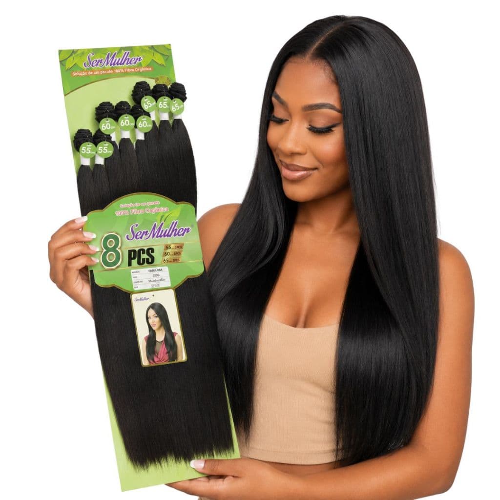 Cabelo Orgânico Liso Fabulosa Ser Mulher 320 Gramas