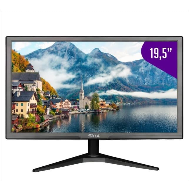 Monitor 19,5" Polegadas Marca Skull Office Led 5Ms 75 Hz Hdmi Vga - Suporte VESA Sm1955Ms75Y