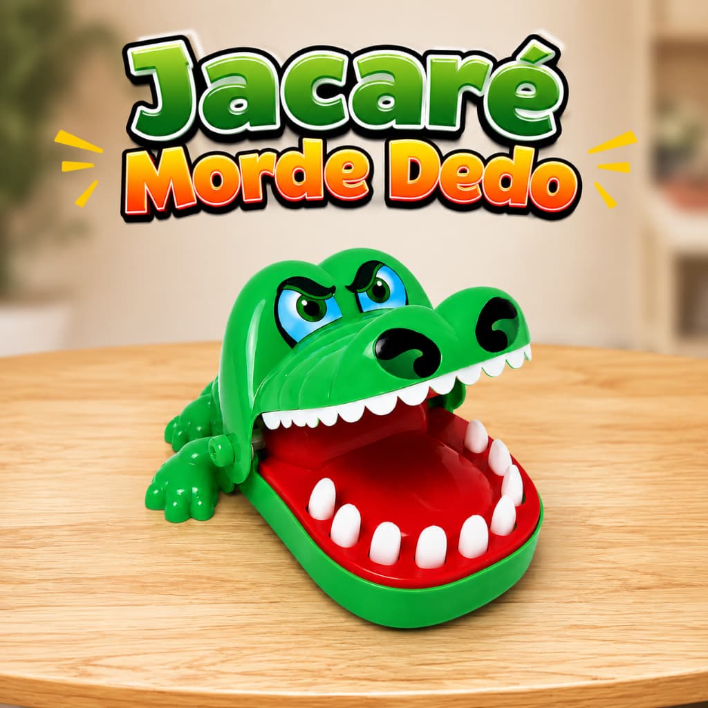 Brinquedo Crocodilo Morde Dedo Jacaré Dentista Aperta o Dente Jogo de Mesa Infantil Roleta Criança Pirata