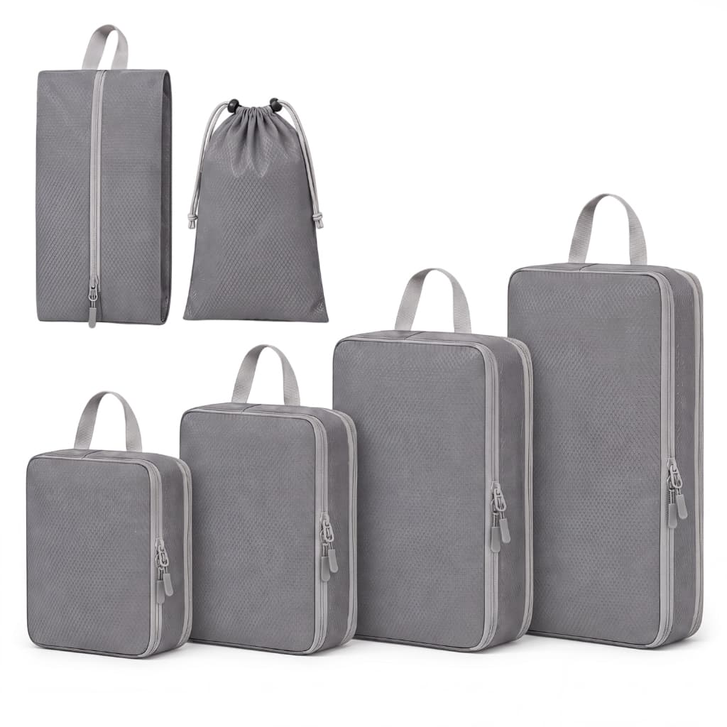 6pcs Cesto Durável Reforçadas Empilhável P/roupas 48*28*20cm