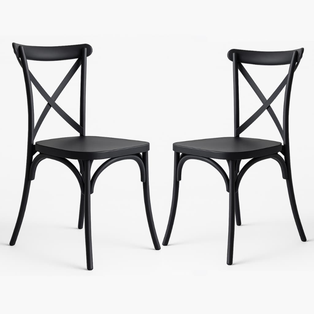 Kit 2 Cadeiras Tiffany Empilhavel Polipropileno Clássica Top Masterchair