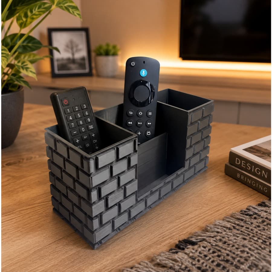 Organizador de controle remoto com design criativo de parede Suporte multiuso