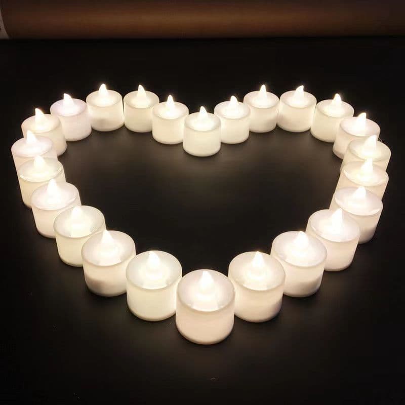 Kit De 50 Mini Vela Led Eletrônica Artificial Decoração