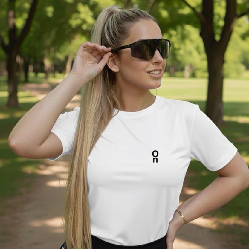 Camiseta Feminina 100% Algodão Estampada T-Shirt Esportiva Treino Corrida Envio Imediato