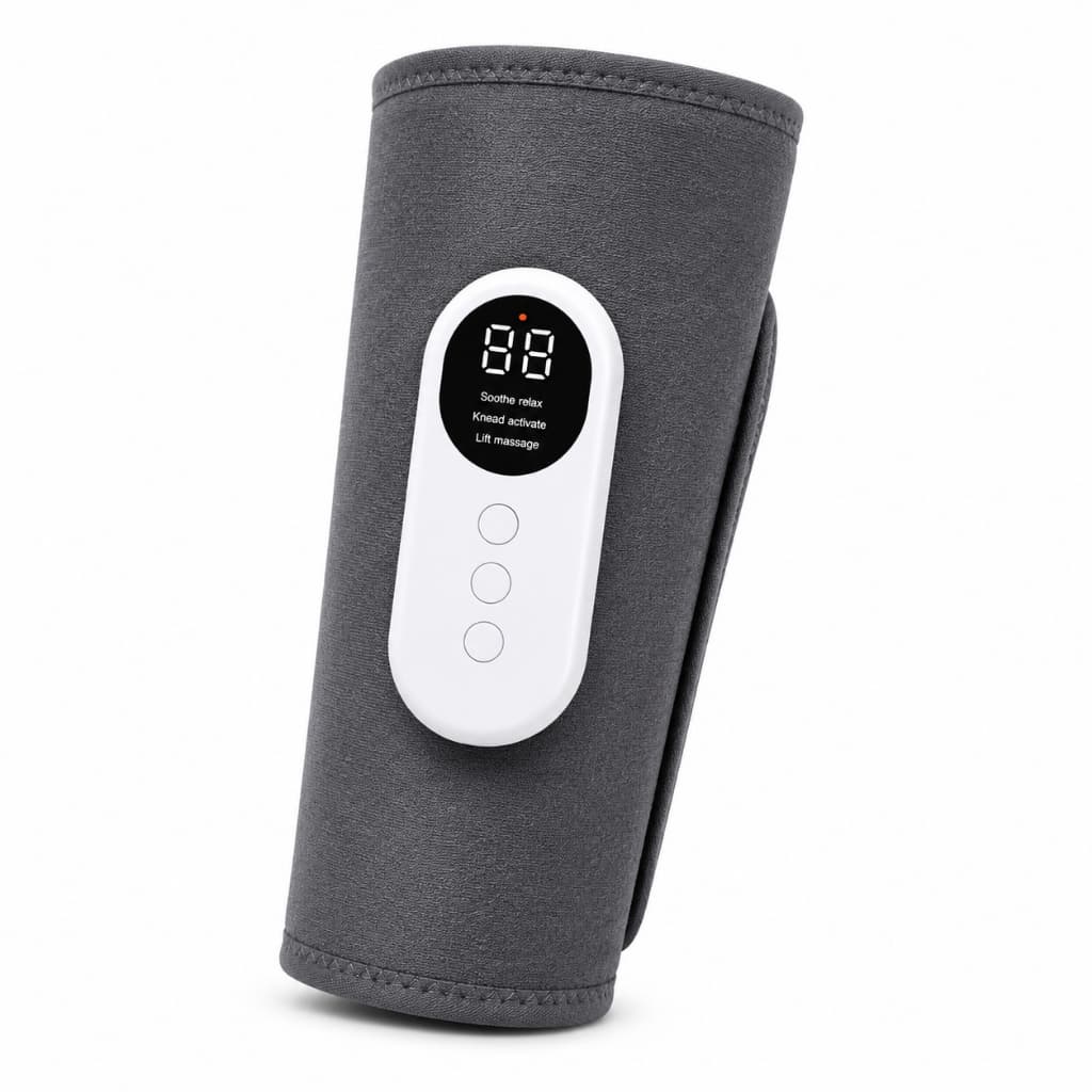 Massageador Portátil De Pernas E Panturrilha Aquecedor Cinza