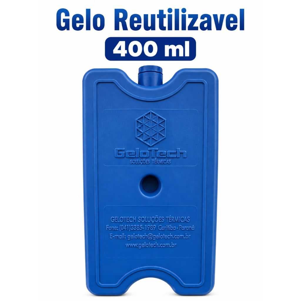 Gelo Reutilizável 400 ML  Gelotech mantém 8 horas gelado ideal para cooler isopor bolsa térmica frete gràtis original