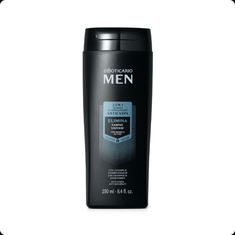 Shampoo e Condicionador Anticaspa 2 em 1 Men 250Ml