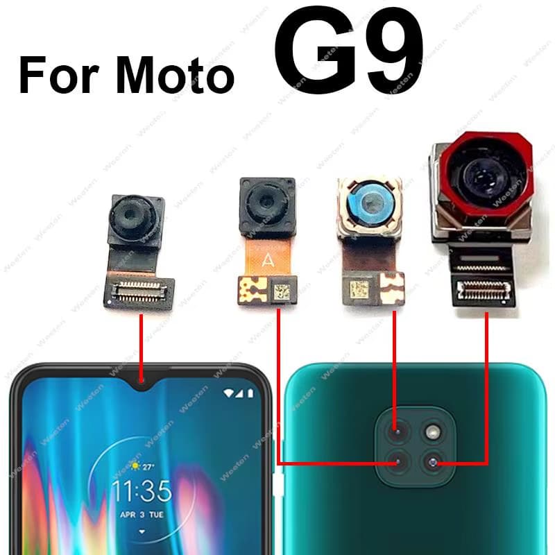 Câmeras Frontal Traseira Compatível Moto G9 Play