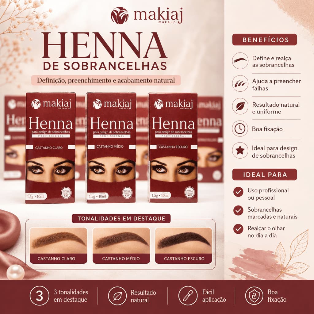 Henna para Sobrancelhas Makiaj