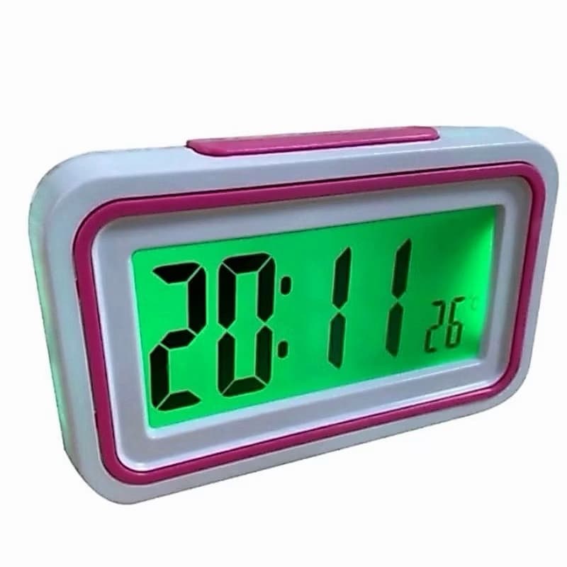 Relógio Despertador Digital KK-9905TY com Alarme, Temperatura e Luz LED