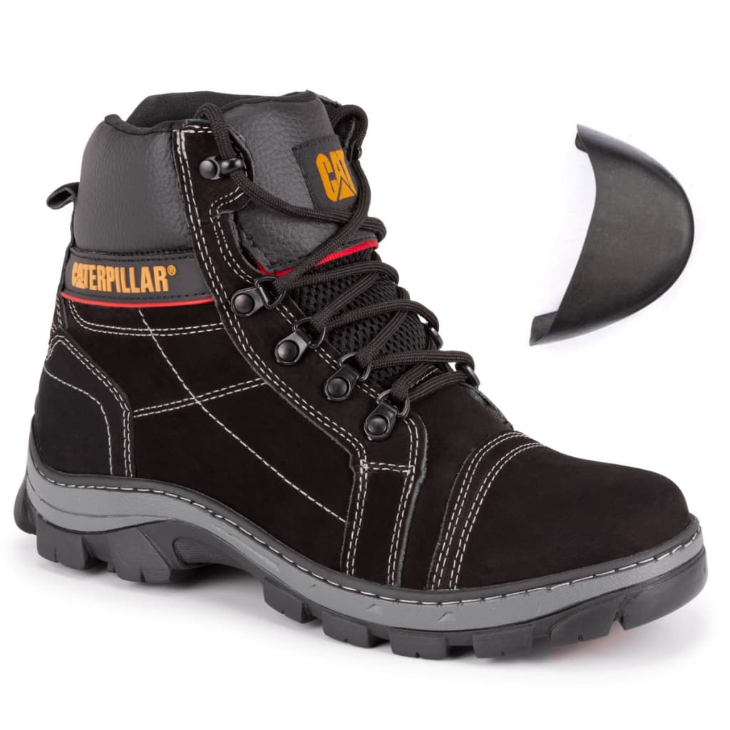 Bota de Segurança Masculina Biqueira PVC Solado Antiderrapante