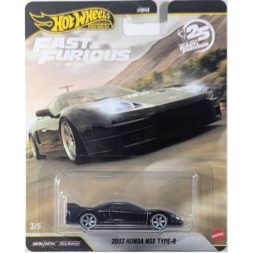 Hot Wheels Premium 2003 Honda NSX Type-R - Fast Furious Velozes e Furiosos 25 anos  - Carrinho Hot Wheels