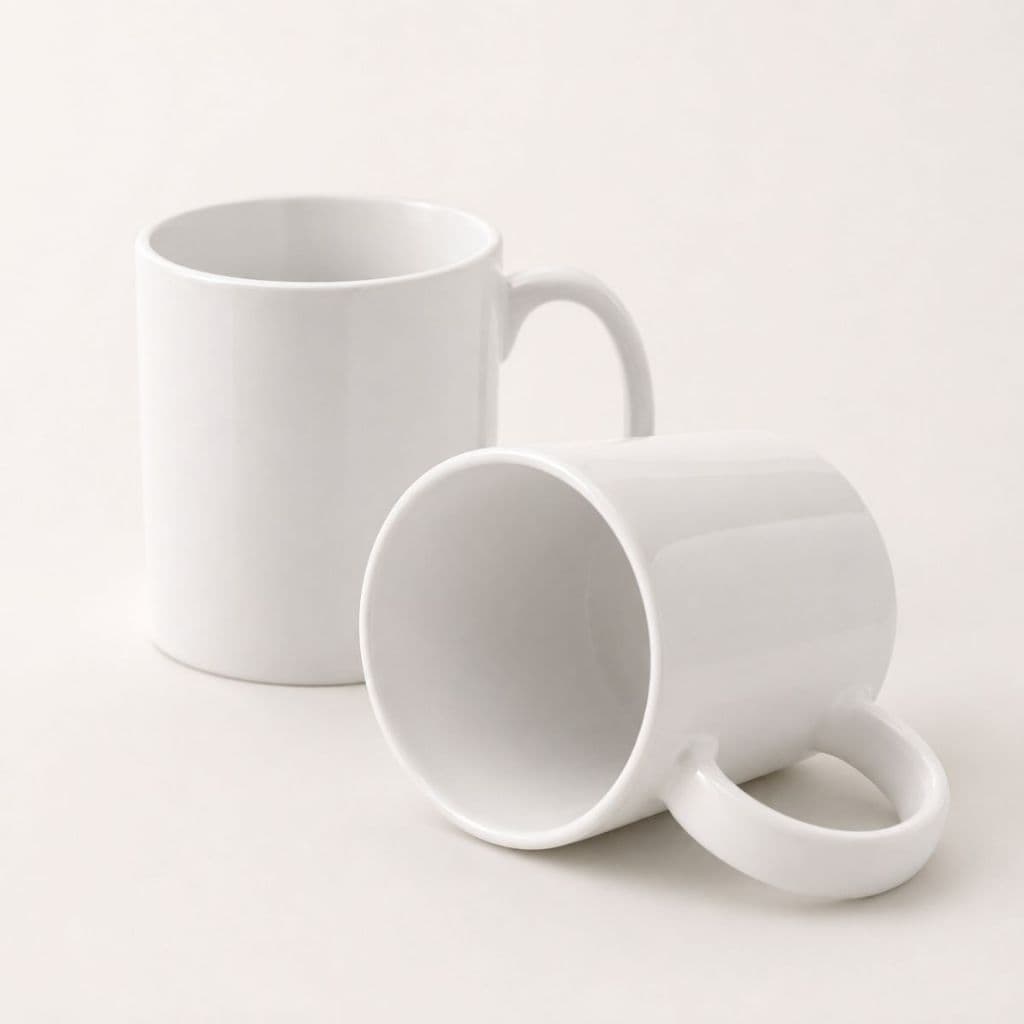 2 Caneca Branca 325ml Para Sublimação
