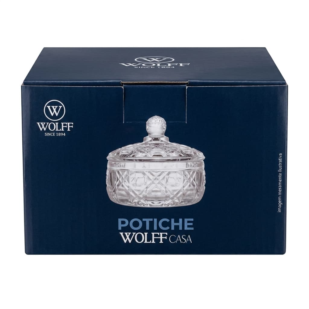 Potiche de Cristal com Tampa Wolff Casa