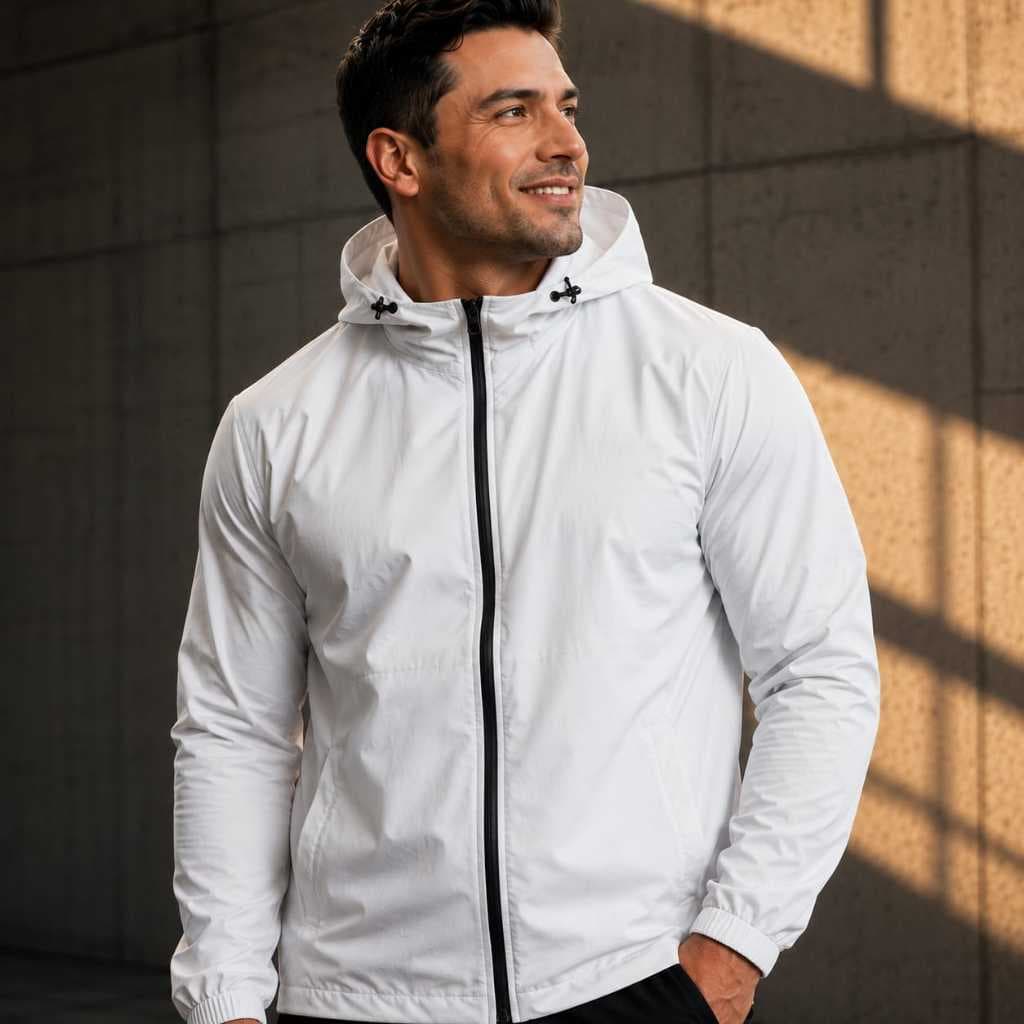 Jaqueta Corta Vento Plus Size Masculina Capuz Forrado Repelente a Água P ao G4 Chief