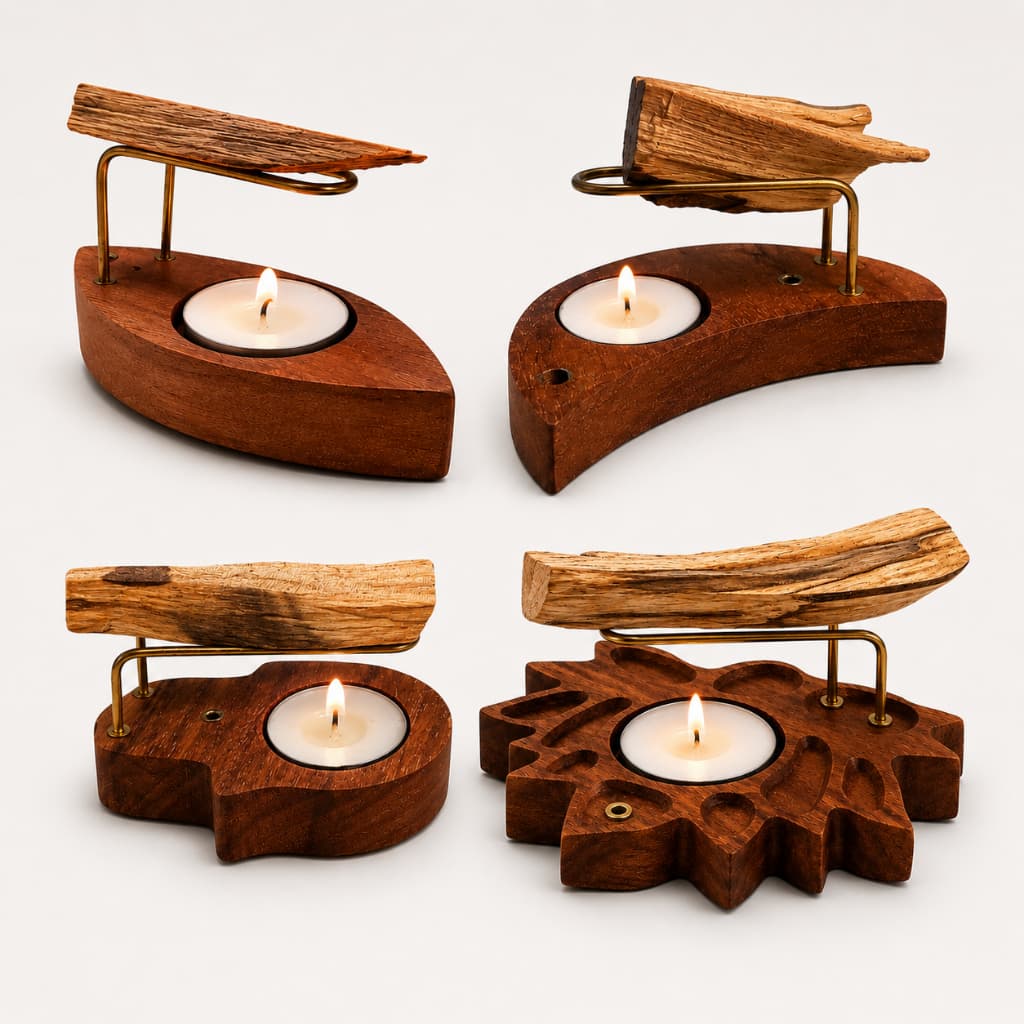 Incensário de Palo Santo - Defumador Natural - Queimador de Palo Santo