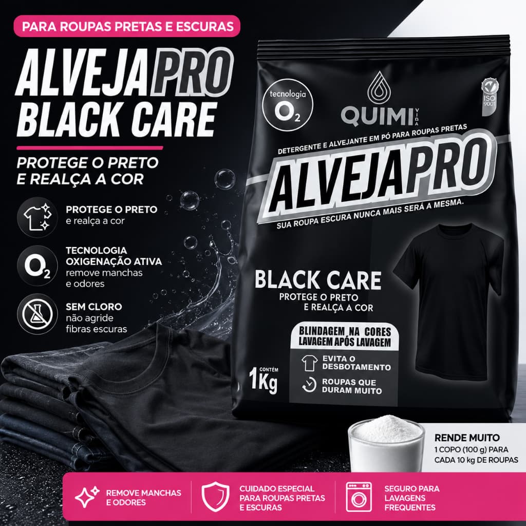 Percarbonato De Sódio Alvejapro Black P/ Roupas Escuras 1kg