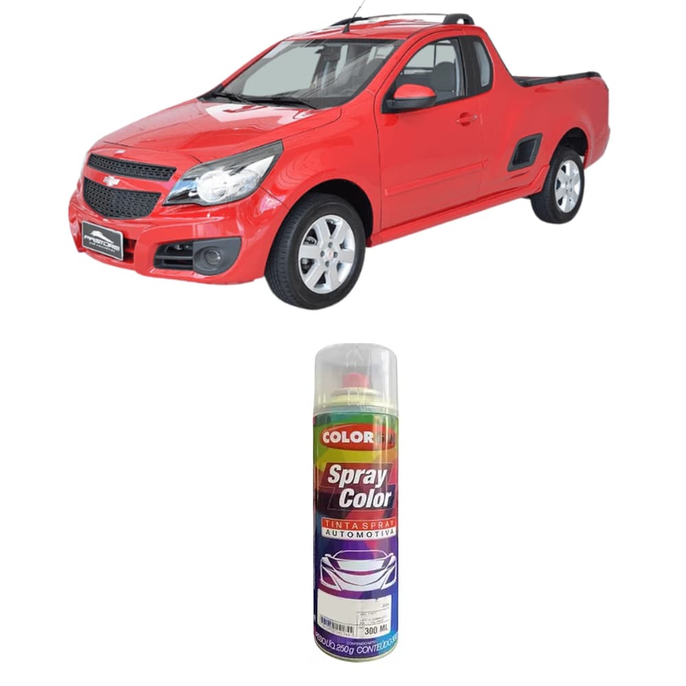 Tinta Automotiva Colorgin Vermelho Peper VW Spray