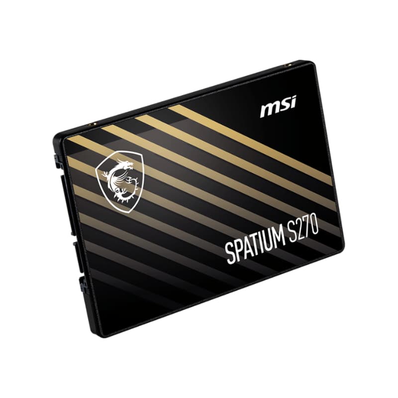 SSD MSI Spatium S270 480GB SATA III 2.5 7mm Leitura 500MB/s Gravação 450MB/s PC e Notebook