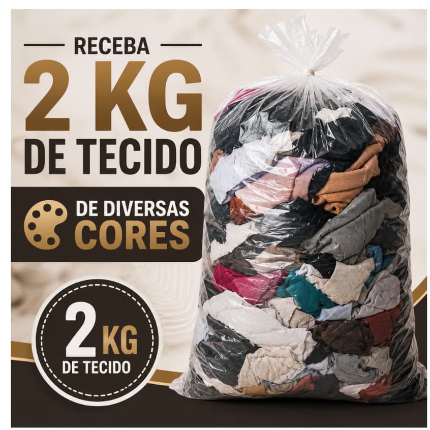 RETALHO TECIDO 2KG MISTOS VELUDO, SUEDE, LINHO, BOUCLE DIVERSIFICADO PARA ARTESANATO