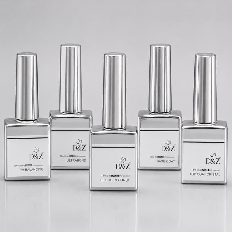 Preparadores de Unha D&Z 18ml PH Balancing Ultrabond Gel de Reforço Base Coat Top Coat Cristal