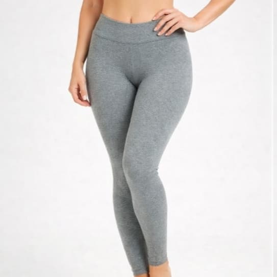 Calça Legging Feminina Mesclada Cintura Alta  Poliamida Grossa Modeladora Academia Confortável