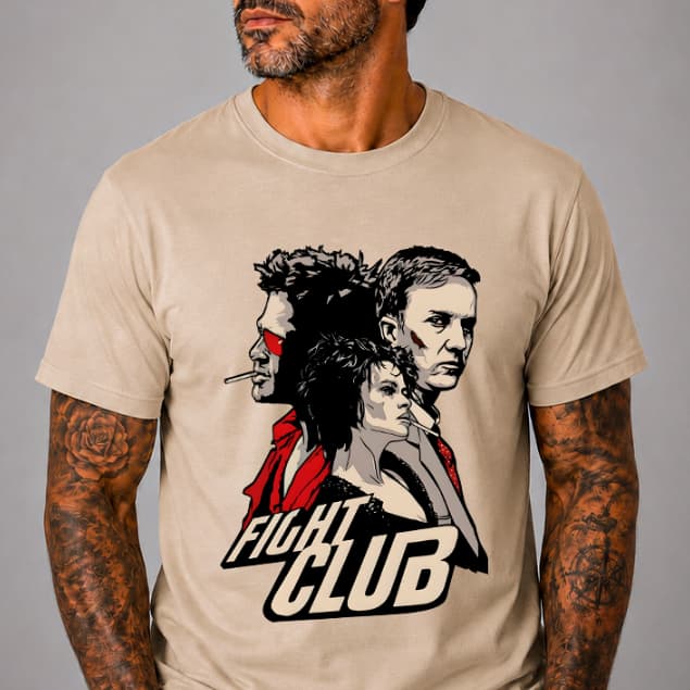 Camiseta FIGHT CLUB Clube da Luta 100% Algodão Unissex Filme Clássico Cult Cinema Nostalgia