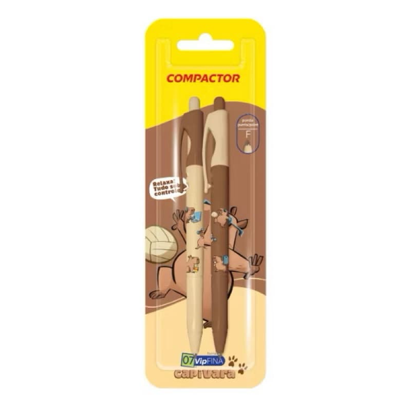 Caneta Esferográfica 07 Vip Fina Linha Capivara - Azul