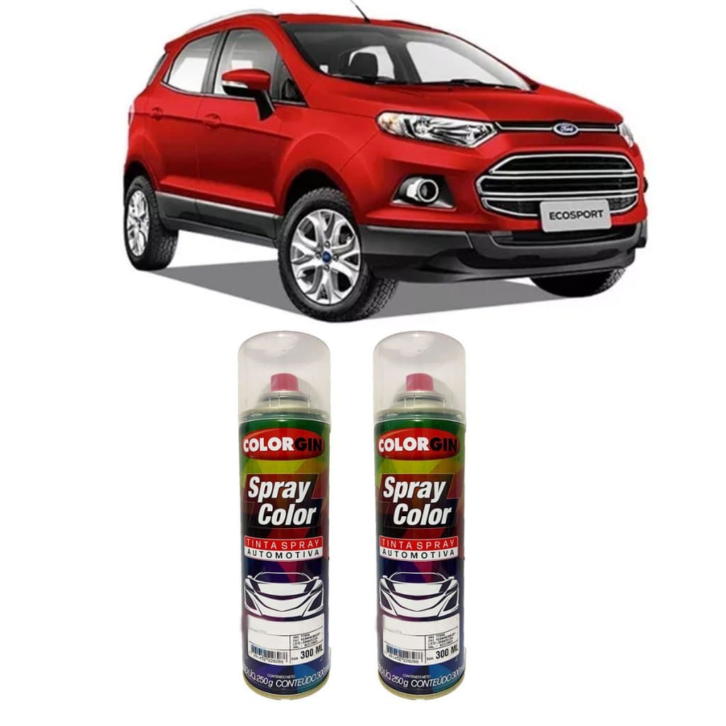 Tinta Automotiva Spray Vermelho Arpoador Ford