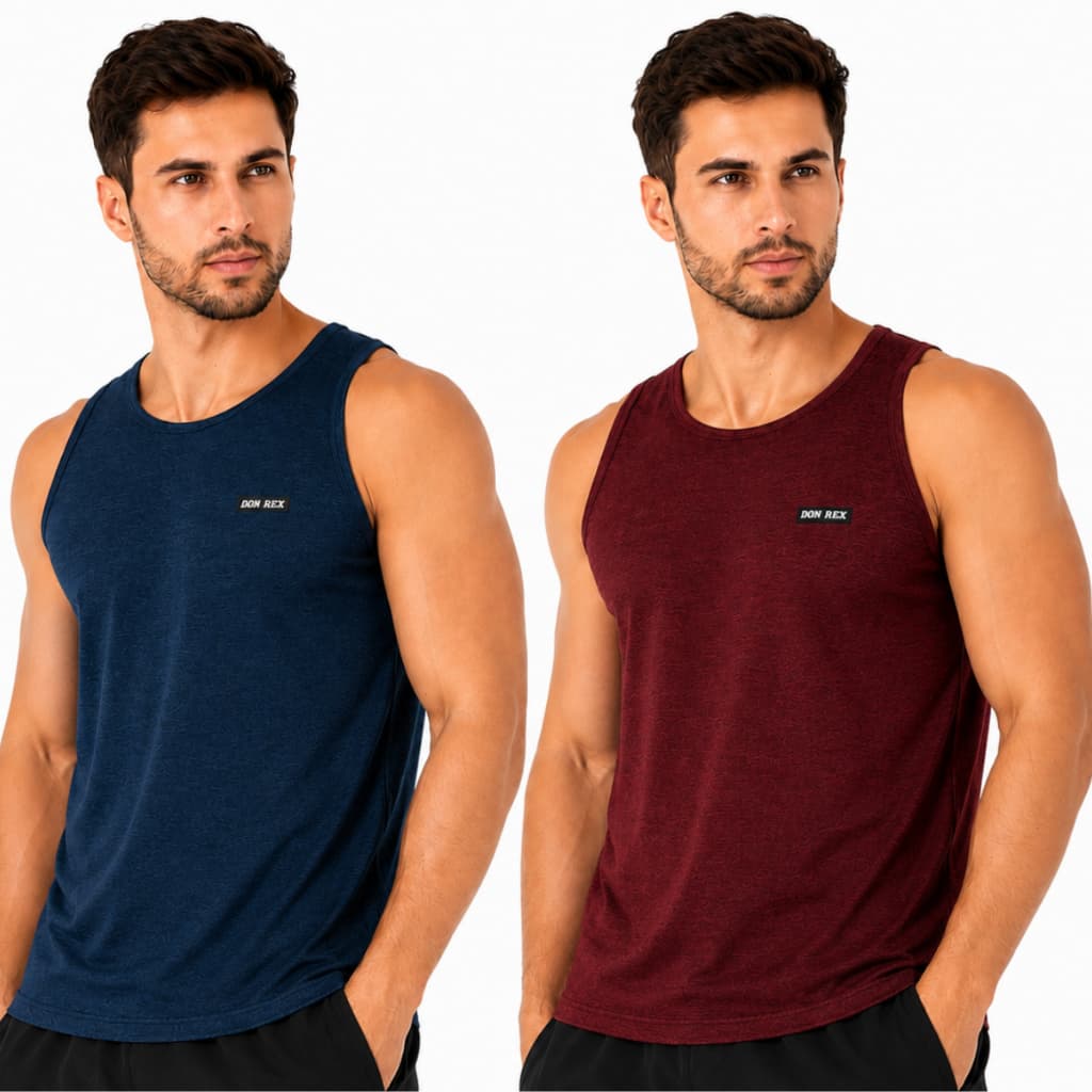 Kit 2 Camisa Masculina Regata Dry fit Kit com Duas Camisetas Masculinas Academia Treino Corrida
