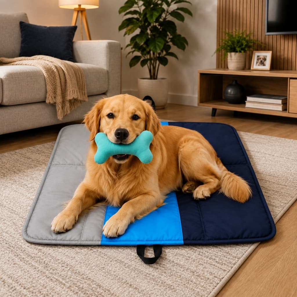Almofada Pet Para Cachorro Gato Cama Tapete Conforto Colchonete Quadriculado Caminha Pet Colchonete