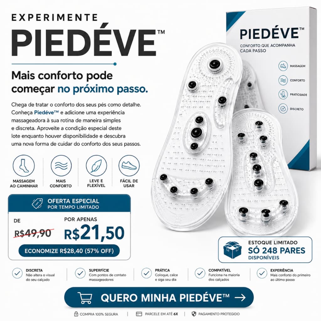 Palmilha Ortopédica Magnética Massagem Terapia Anti Estresse