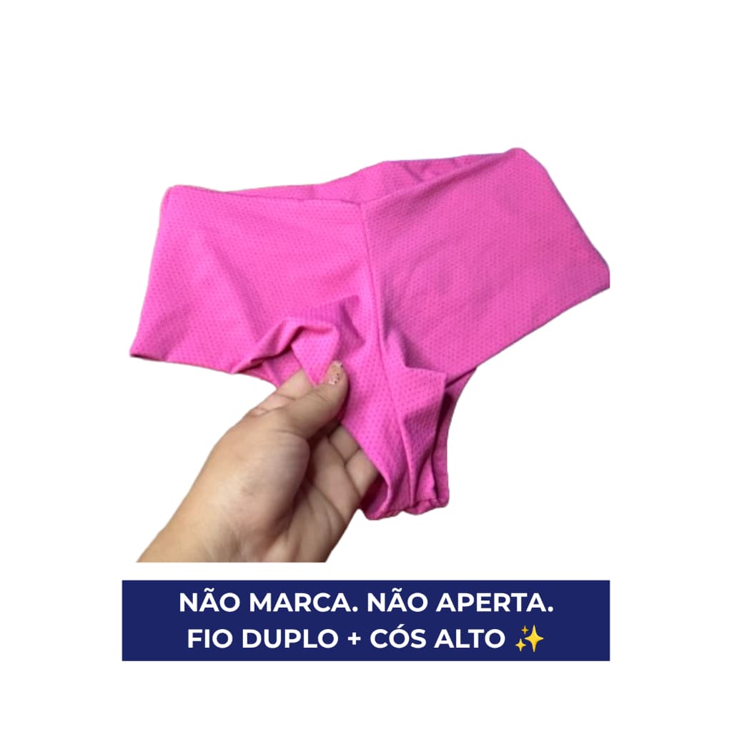 Kit Calcinhas Fio Toda Dupla Feminina Luxo Microfibra Poliamida Texturizada Não Marca Conforto Premium