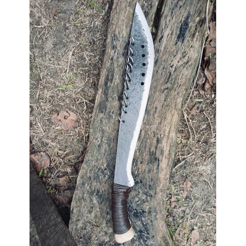 Facão Artesanal Esportivo em Aço Carbono de 4mm Forjado e Tratado