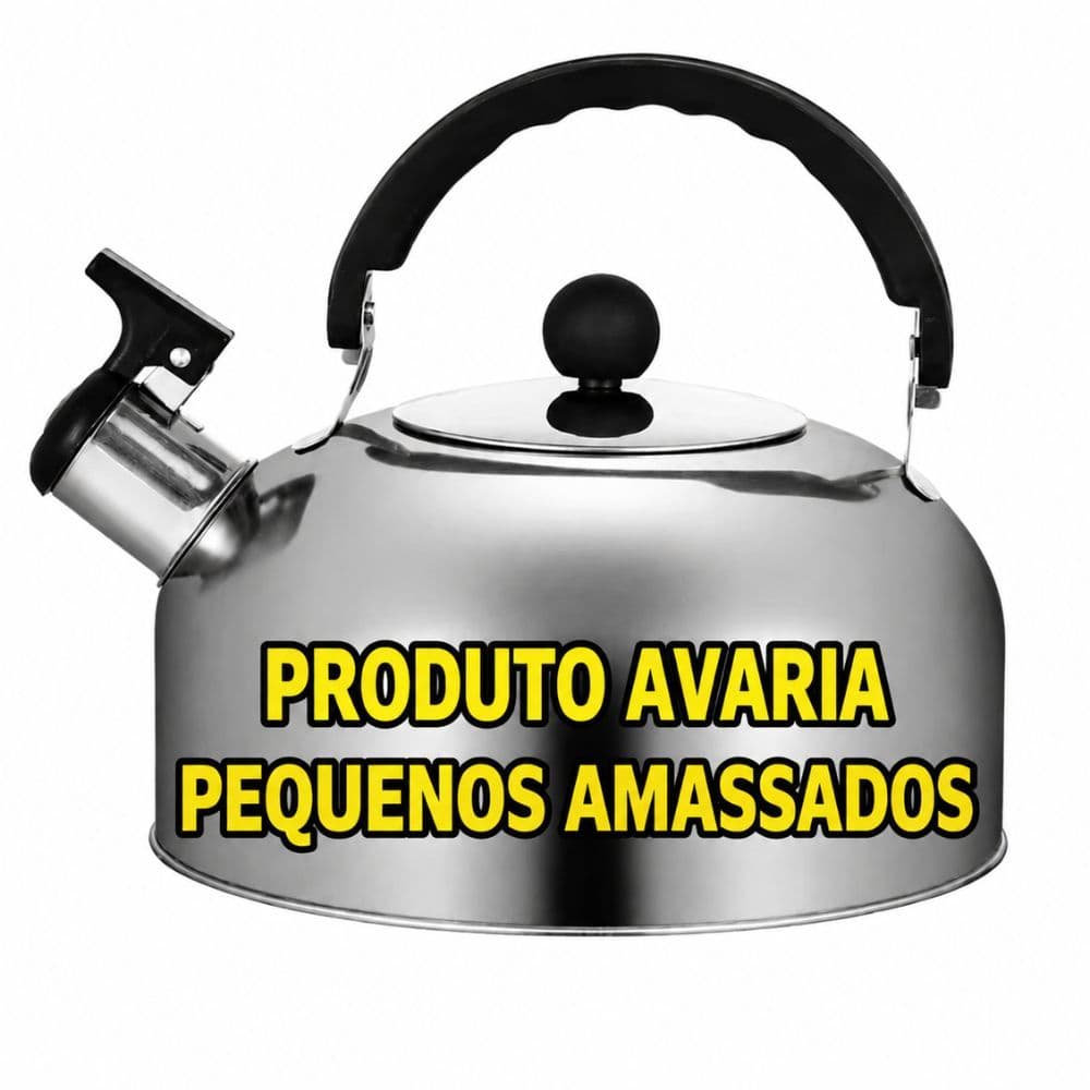 CHALEIRA BULE 2 LITROS APITO ALCA TERMICA JARRA CAFE CHA AGUA QUENTE COZINHA FOGAO RESISTENTE PRATICA SEGURA AVARIA