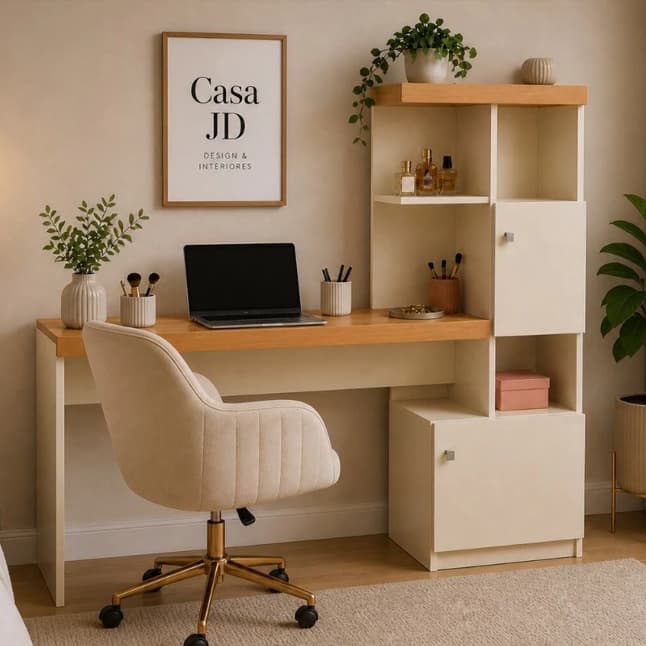 Escrivaninha Star Mesa de Estudo Moderna para Quarto e Escritório