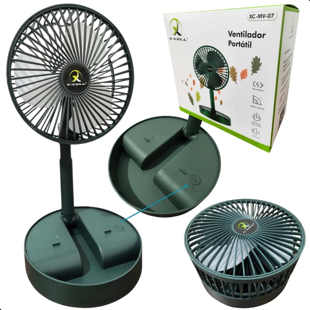 Mini Ventilador De Mesa Potente 3 Velocidades 35 Centimentros Portatil Conexão Usb Silencioso Nfe